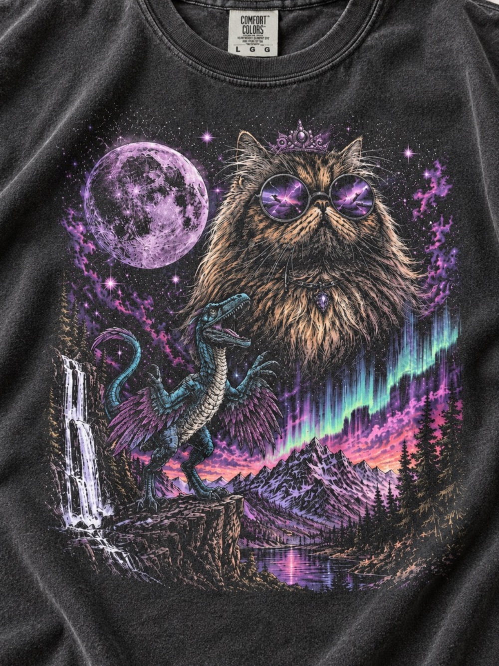 Dungeon Crawler Carl Princess Donut and Mongo Comfort Colors Shirt - Picture 4 of 8